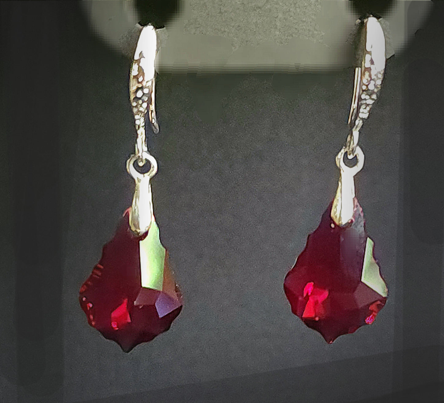Ruby Drop Earrings