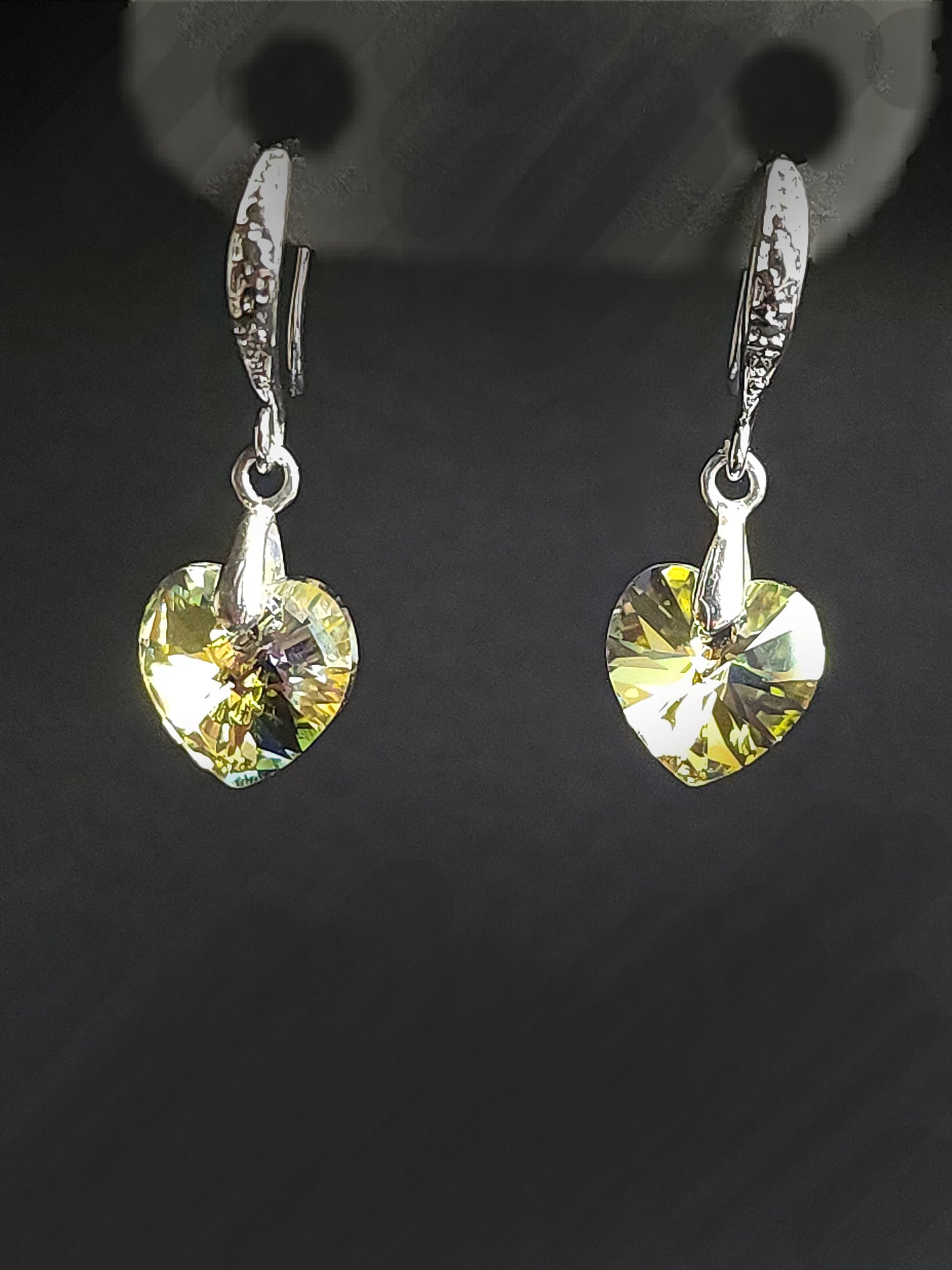 Silver Champagne Earrings