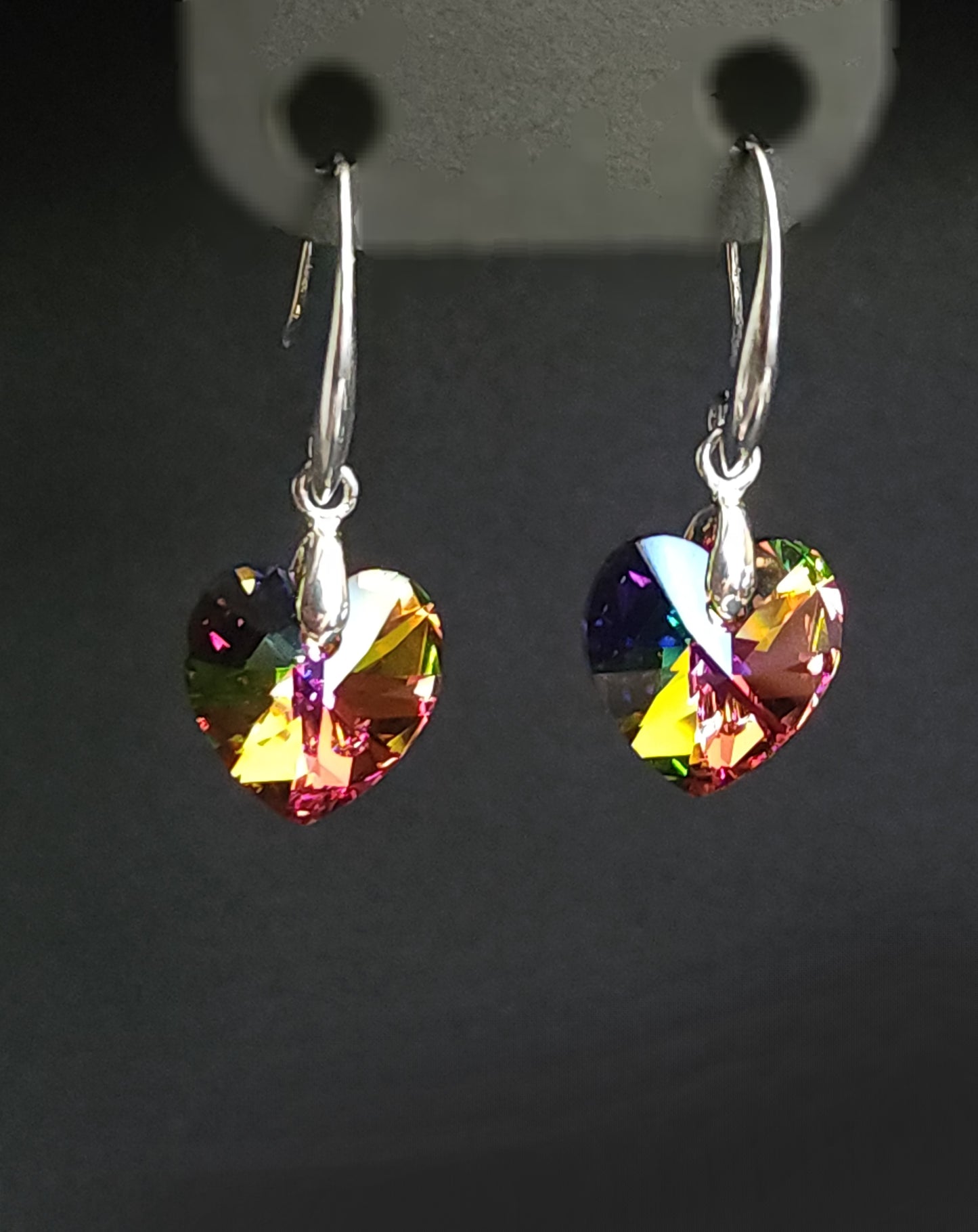 Rainbow Heart Earrings