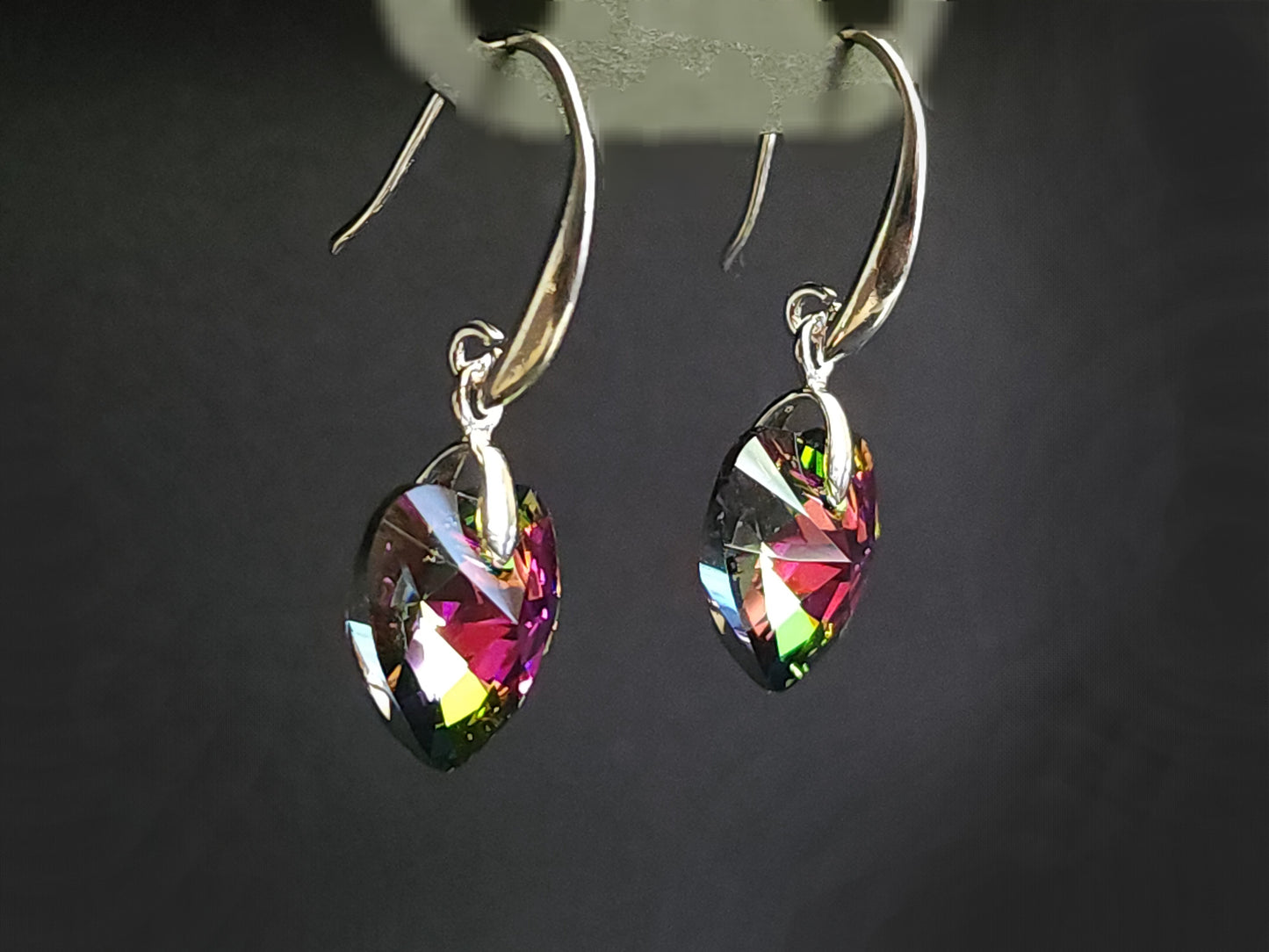 Rainbow Heart Earrings