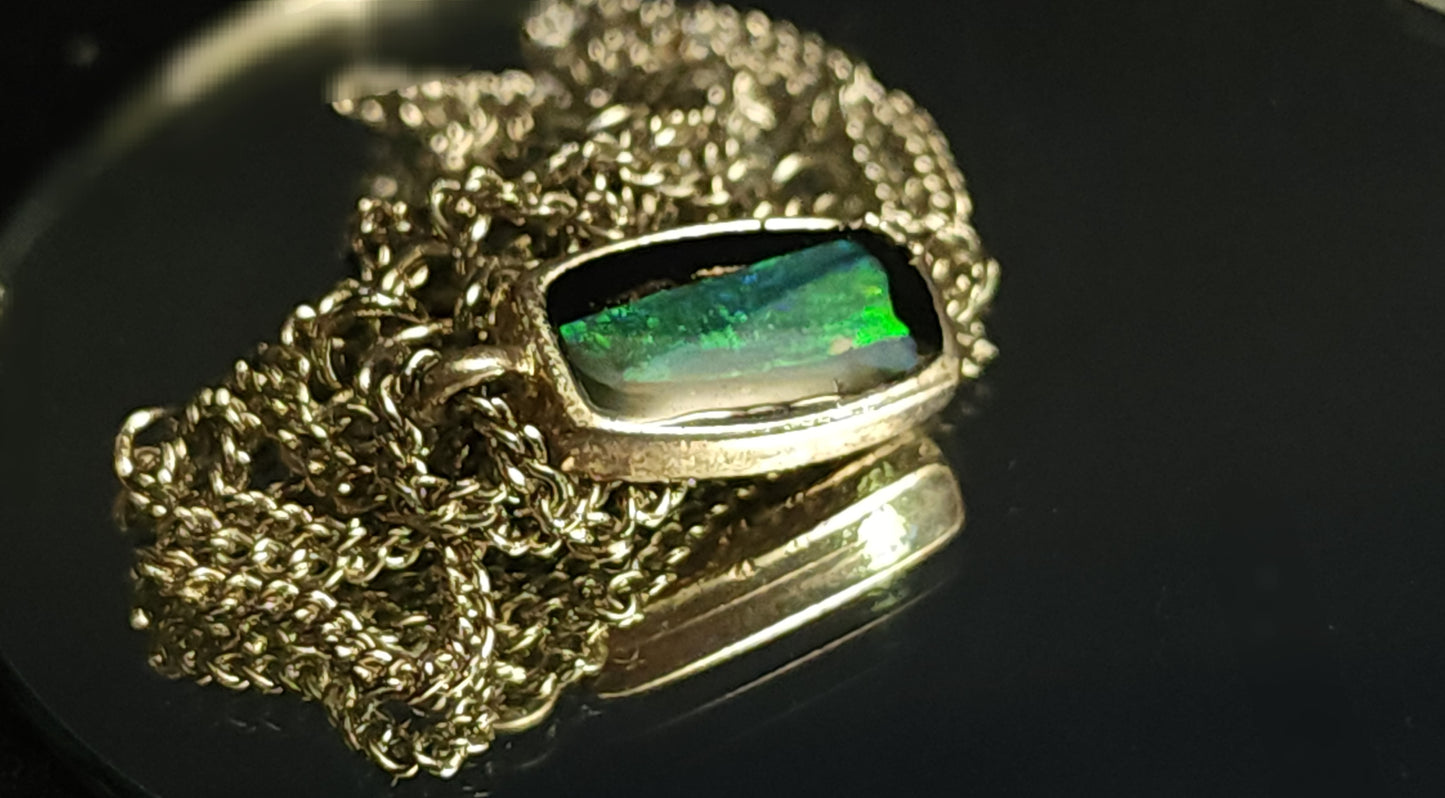 Opal Pendant Necklace