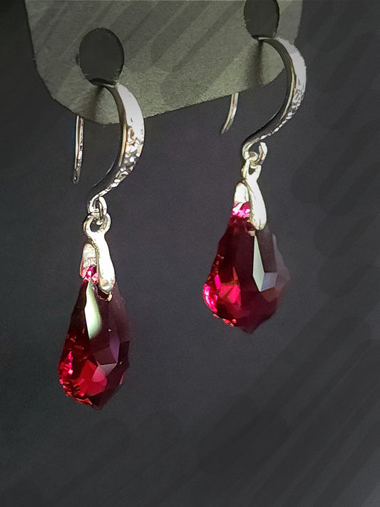 Ruby Drop Earrings
