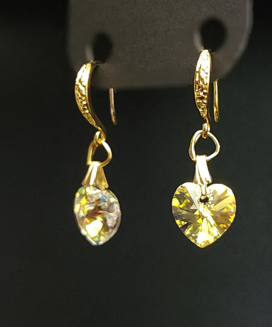 Golden Heart Earrings
