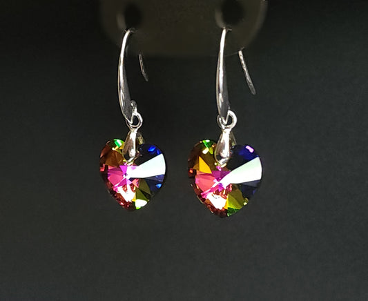 Rainbow Heart Earrings
